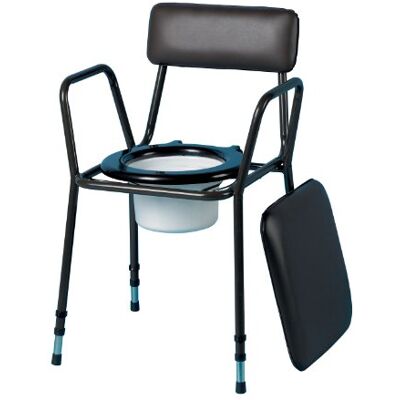 Homecraft Adjustable Stacking Commode, Plastic Commode Pan, Padded Seat and Cover, Adjustable Height for Easy Transfer and Elderly, Disabled, or Handicapped (Eligible for VAT relief in the UK) Homecraft Adjustable Stacking Commode, Plastic Commode Pan, Padded Seat and Cover, Adjustable Height for Easy Transfer and Elderly, Disabled, or Handicapped (Eligible for VAT relief in the UK)