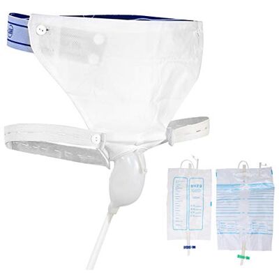 Gegong Reusable Male Female Urine Bag, Urine Collector Silicone Urinal Adults Man Woman Elderly Pee Bag Urinal with Urine Bags Portable for Travel, Outdoor Use (Men Type) Gegong Reusable Male Female Urine Bag, Urine Collector Silicone Urinal Adults Man Woman Elderly Pee Bag Urinal with Urine Bags Portable for Travel, Outdoor Use (Men Type)
