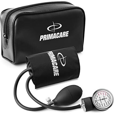 Primacare DS-9191 Aneroid Sphygmomanometer Manual Blood Pressure Monitor Kit, Pediatric Size BP Cuff with Latex Free Inflation System, Waterproof and Portable Nylon Carry Case, Black Primacare DS-9191 Aneroid Sphygmomanometer Manual Blood Pressure Monitor Kit, Pediatric Size BP Cuff with Latex Free Inflation System, Waterproof and Portable Nylon Carry Case, Black