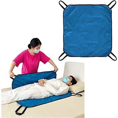 NEPPT Positioning Pad Draw Sheet Patient Transfer Board Lift Sheet Slide Protective Hospital Bed Mat with Handles for Incontinence, Bariatric, Elderly Reusable & Washable (Blue-39" x 46") NEPPT Positioning Pad Draw Sheet Patient Transfer Board Lift Sheet Slide Protective Hospital Bed Mat with Handles for Incontinence, Bariatric, Elderly Reusable & Washable (Blue-39" x 46")