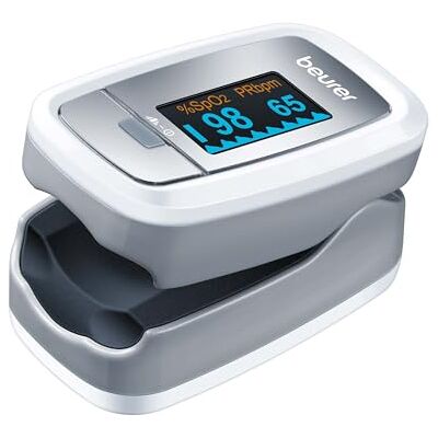 Beurer PO30 Pulse Oximeter, Determination of heart rate and arterial oxygen saturation for those with medical conditions, Suitable for high-altitude sports, Small and lightweight, Medical device Beurer PO30 Pulse Oximeter, Determination of heart rate and arterial oxygen saturation for those with medical conditions, Suitable for high-altitude sports, Small and lightweight, Medical device