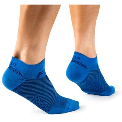 OrthoSleeve FS4 Plantar Fasciitis Socks for Men/Women, 1 Pair, Blue Medium No Show Compression Foot Sleeves With Seamless Moisture-Wicking Fabric & Comfortable Support Around the Foot, Heel and Arch OrthoSleeve FS4 Plantar Fasciitis Socks for Men/Women, 1 Pair, Blue Medium No Show Compression Foot Sleeves With Seamless Moisture-Wicking Fabric & Comfortable Support Around the Foot, Heel and Arch