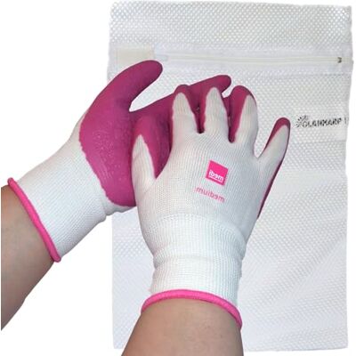Olanmarp Medi textile gloves for easy putting on compression socks, including laundry net easy operation Olanmarp Medi textile gloves for easy putting on compression socks, including laundry net easy operation