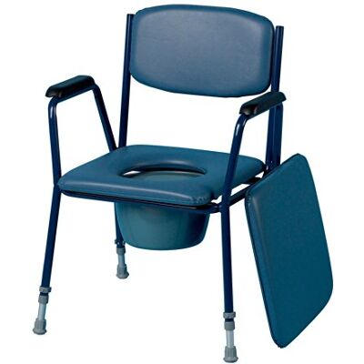 Homecraft Commode Chair Padded Toilet Adjustable Comfort Seat, Sturdy Steel Frame, Height Adjustable (450-600mm), Lightweight, Portable, Easy to Clean, Non Slip Feet – For Elderly & Mobility Support Homecraft Commode Chair Padded Toilet Adjustable Comfort Seat, Sturdy Steel Frame, Height Adjustable (450-600mm), Lightweight, Portable, Easy to Clean, Non Slip Feet – For Elderly & Mobility Support