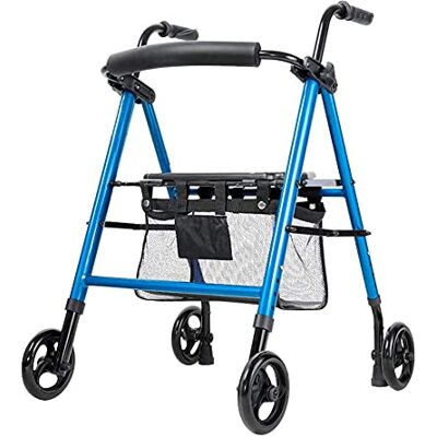 SBCGFY Walkers for Seniors Walking Aid Instruments Walker Standing Walking Frame Adjustable Crutches Old People's Trolley Rehabilitation Equipment Rollator Walker,Durable Mobility Aid,Standard Wheels SBCGFY Walkers for Seniors Walking Aid Instruments Walker Standing Walking Frame Adjustable Crutches Old People's Trolley Rehabilitation Equipment Rollator Walker,Durable Mobility Aid,Standard Wheels