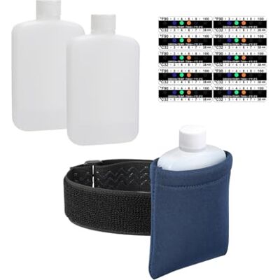 VHUSSS Urine Test Complete Kit 2 Empty Bottles 10 Adhesive Temperature Test Strips Hidden Leg Strap Thermal Sample Bag Pee Test VHUSSS Urine Test Complete Kit 2 Empty Bottles 10 Adhesive Temperature Test Strips Hidden Leg Strap Thermal Sample Bag Pee Test