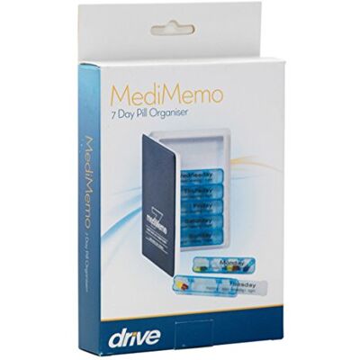 Drive Medical MediMemo 7 Day Pill Organiser Drive Medical MediMemo 7 Day Pill Organiser
