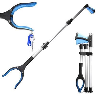 XIZAO Reacher Grabber Tool 108cm Litter Picker Grabbers with Magnetic Jaw Extra Long Litter Pickers 360° Rotating Foldable Reaching Assist Tool for Elderly Disabled Trash Pick Up XIZAO Reacher Grabber Tool 108cm Litter Picker Grabbers with Magnetic Jaw Extra Long Litter Pickers 360° Rotating Foldable Reaching Assist Tool for Elderly Disabled Trash Pick Up