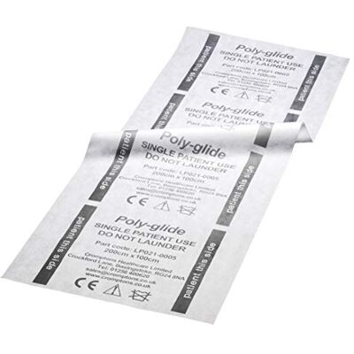 Care+ Poly-Glide Flat Disposable Slide Sheets Box of 100 Standard Size (200 x 85 cms) Care+ Poly-Glide Flat Disposable Slide Sheets Box of 100 Standard Size (200 x 85 cms)
