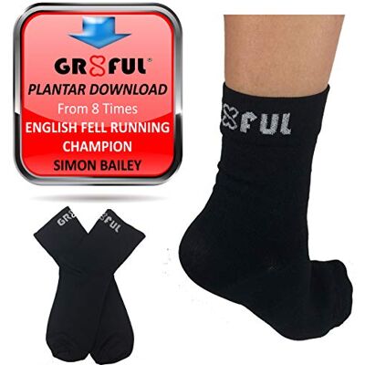 gr8ful Short Compression Socks for Men & Women – Ankle Support Socks for Running, Sport & Everyday Wear Lightweight Arch & Foot Support Socks for Comfort & Recovery – 1 Pair S/M gr8ful Short Compression Socks for Men & Women – Ankle Support Socks for Running, Sport & Everyday Wear Lightweight Arch & Foot Support Socks for Comfort & Recovery – 1 Pair S/M