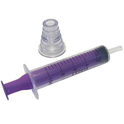 Qualicare 50 X 10ML ORAL ENTERNAL MEDICINE BABY ELDERLY DOSAGE NON-STERILE LATEX FREE DISPOSABLE PURPLE SYRINGES WITH BOTTLE ADAPTER Qualicare 50 X 10ML ORAL ENTERNAL MEDICINE BABY ELDERLY DOSAGE NON-STERILE LATEX FREE DISPOSABLE PURPLE SYRINGES WITH BOTTLE ADAPTER