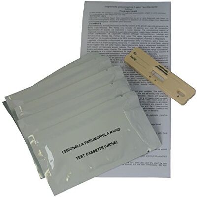 One Step Legionella Urine Test Kit – Professional GP Rapid Test for Detecting Legionnaires’ Disease, 15-Minute Results (1 Test) One Step Legionella Urine Test Kit – Professional GP Rapid Test for Detecting Legionnaires’ Disease, 15-Minute Results (1 Test)