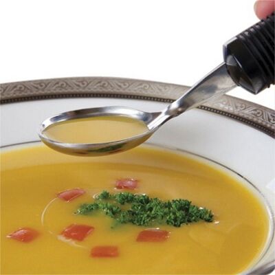 BIG-GRIP - Weighted Souper Spoon - Adjustable angle - Latex-free handle - spoon BIG-GRIP - Weighted Souper Spoon - Adjustable angle - Latex-free handle - spoon