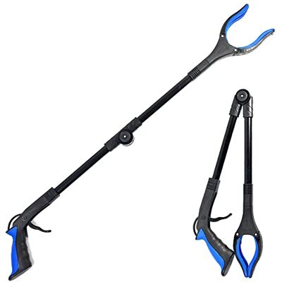 fazhongfa 31'' Grabber Reacher Tool Lightweight Folding Trash Picker Garden Nabber 360 Rotating Arm Extension Grabbers Handicapped Accessories Assistive Tool for Grasping for the Elderly (Blue) fazhongfa 31'' Grabber Reacher Tool Lightweight Folding Trash Picker Garden Nabber 360 Rotating Arm Extension Grabbers Handicapped Accessories Assistive Tool for Grasping for the Elderly (Blue)