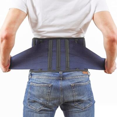 AVESTON Back Support Lower Back Brace for Back Pain Relief: Thin Breathable Rigid 6 ribs Adjustable Lumbar Support Belt for Men/Women Keeps Spine Straight and Safe – Medium AVESTON Back Support Lower Back Brace for Back Pain Relief: Thin Breathable Rigid 6 ribs Adjustable Lumbar Support Belt for Men/Women Keeps Spine Straight and Safe – Medium