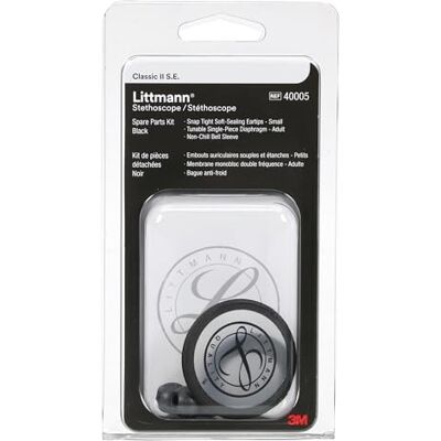 Littmann Spare Parts Kit for Classic II S.E., 40005, Black Includes Snap Tight Soft-Sealing Small Eartips, Tunable Diaphragm. Fits Classic II S.E. Only Littmann Spare Parts Kit for Classic II S.E., 40005, Black Includes Snap Tight Soft-Sealing Small Eartips, Tunable Diaphragm. Fits Classic II S.E. Only