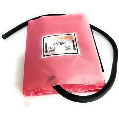 ICE Medical Replacement Manual Aneroid Sphygmomanometer Blood Pressure Cuff (Adult Arm Standard, Pink) ICE Medical Replacement Manual Aneroid Sphygmomanometer Blood Pressure Cuff (Adult Arm Standard, Pink)