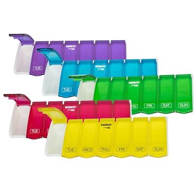 Anabox 7 Day Pill Organiser (Colours May Vary) Anabox 7 Day Pill Organiser (Colours May Vary)