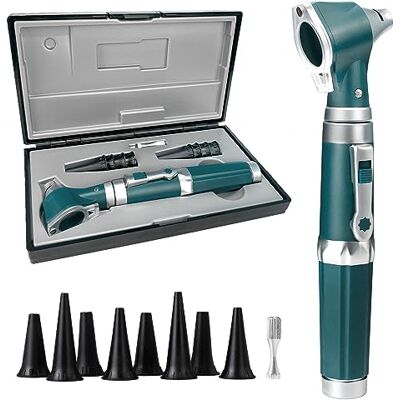 Scian Otoscope Ear Infection Detector Otoscopes and Pocket Ear Scope Otoscopes with Light Includes Hard Plastic Case Suitable for Adults, Doctors Available in Multiple Colors (Green) Scian Otoscope Ear Infection Detector Otoscopes and Pocket Ear Scope Otoscopes with Light Includes Hard Plastic Case Suitable for Adults, Doctors Available in Multiple Colors (Green)