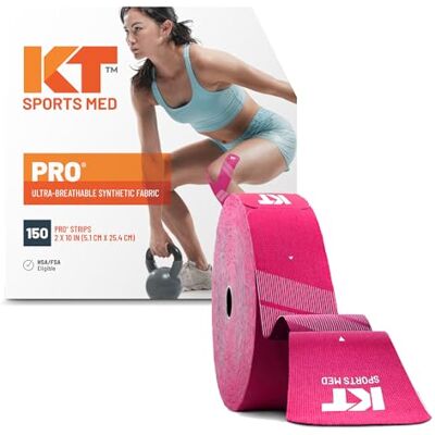 KT Tape PRO JUMBO Pre-cut 150 Strip Synthetic Hero Pink KT Tape PRO JUMBO Pre-cut 150 Strip Synthetic Hero Pink