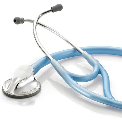 ADC Adscope 600 Platinum Multifrequency Stethoscope Metallic Ceil Blue ADC Adscope 600 Platinum Multifrequency Stethoscope Metallic Ceil Blue