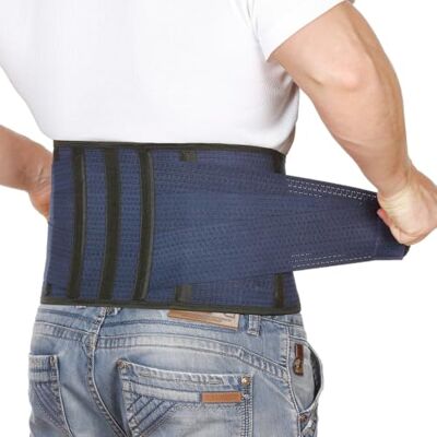 AVESTON Back Support Lower Back Brace for Back Pain Relief: Thin Breathable Rigid 6 ribs Adjustable Lumbar Support Belt for Men/Women Keeps Spine Straight and Safe – Large AVESTON Back Support Lower Back Brace for Back Pain Relief: Thin Breathable Rigid 6 ribs Adjustable Lumbar Support Belt for Men/Women Keeps Spine Straight and Safe – Large