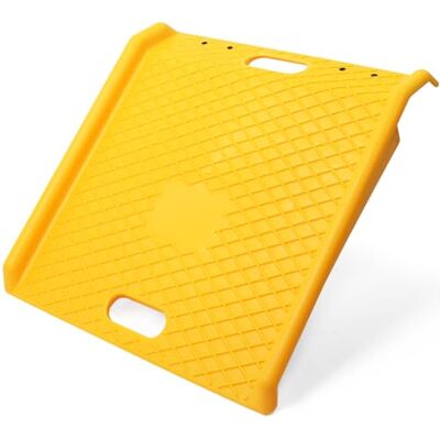 MAXXHAUL Heavy Duty Curb Portable Poly Threshold Loading Ramp-with 1000lbs Weight Capacity for Furniture Dolly Wheelchair Scooter Hand Truck Moving Cart, Yellow, Medium-Sized MAXXHAUL Heavy Duty Curb Portable Poly Threshold Loading Ramp-with 1000lbs Weight Capacity for Furniture Dolly Wheelchair Scooter Hand Truck Moving Cart, Yellow, Medium-Sized
