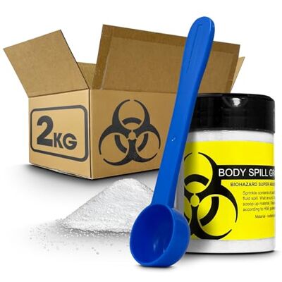 RE-GEN 1kg (10x100g) Bottles – Body Fluid Clean Up, Vomit, Urine, Biohazard Spill Absorbent Granules Ideal for First aid Kits, Patient Care Facilities, Spill Response Stations, Janitorial Supplies RE-GEN 1kg (10x100g) Bottles – Body Fluid Clean Up, Vomit, Urine, Biohazard Spill Absorbent Granules Ideal for First aid Kits, Patient Care Facilities, Spill Response Stations, Janitorial Supplies