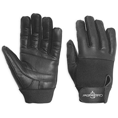 Globaleather Classic Full Finger Wheelchair Gloves Black (X Small) Hardwearing, Padded Breathable Leather for Great Grip, Protection, Comfort & Durability Globaleather Classic Full Finger Wheelchair Gloves Black (X Small) Hardwearing, Padded Breathable Leather for Great Grip, Protection, Comfort & Durability