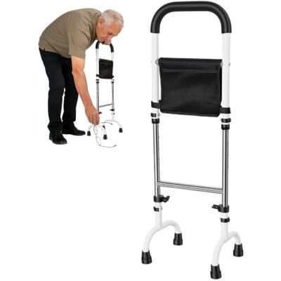 Leadrop Standing Aid for Seniors with Soft Foam Handrail and Light, Height Adjustable Mobility Assist for Elderly, Couch Toilet Support Rail with Anti Skid Feet for Knee Surgery Recovery Bathroom Bedroom Leadrop Standing Aid for Seniors with Soft Foam Handrail and Light, Height Adjustable Mobility Assist for Elderly, Couch Toilet Support Rail with Anti Skid Feet for Knee Surgery Recovery Bathroom Bedroom