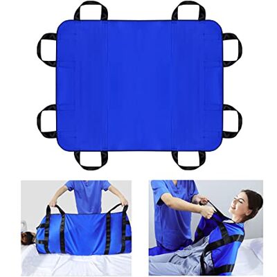 LOSCHEN Transfer Sheet ,Patient Transfer Board with Eight Handles,Suitable for Obese People,Elderly People and Patients who Need to be transferred(120 * 100cm(48 * 40inch, Blue) LOSCHEN Transfer Sheet ,Patient Transfer Board with Eight Handles,Suitable for Obese People,Elderly People and Patients who Need to be transferred(120 * 100cm(48 * 40inch, Blue)