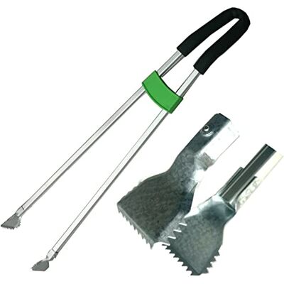 Luv To Buy Ltd Luv To Buy Aluminium Reacher/Grabber Long Handheld,Rubbish Litter Picker, 92cm, Silver Luv To Buy Ltd Luv To Buy Aluminium Reacher/Grabber Long Handheld,Rubbish Litter Picker, 92cm, Silver