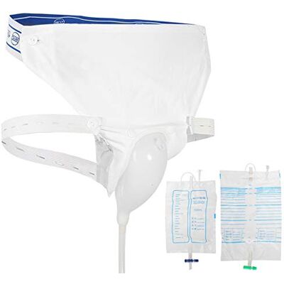 Gegong Reusable Male Female Urine Bag, Urine Collector Silicone Urinal Adults Man Woman Elderly Pee Bag Urinal with Urine Bags Portable for Travel, Outdoor Use (Elderly Men Type) Gegong Reusable Male Female Urine Bag, Urine Collector Silicone Urinal Adults Man Woman Elderly Pee Bag Urinal with Urine Bags Portable for Travel, Outdoor Use (Elderly Men Type)
