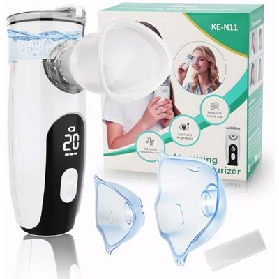 GOANDO Nebuliser Machine for Adults and Kids Portable Nebuliser Rechargeable Nebuliser Machine with Cleaning Function, mesh Nebulizer for Adults Kids Home Travel GOANDO Nebuliser Machine for Adults and Kids Portable Nebuliser Rechargeable Nebuliser Machine with Cleaning Function, mesh Nebulizer for Adults Kids Home Travel