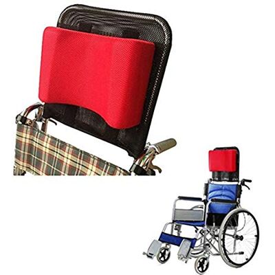 YAOBAO Wheelchair Headrest, Adjustable Wheelchair Head Cushion Neck Pillow Portable Wheelchair Accessories Seat Back Cushion Pillow (1.5Kg),Red YAOBAO Wheelchair Headrest, Adjustable Wheelchair Head Cushion Neck Pillow Portable Wheelchair Accessories Seat Back Cushion Pillow (1.5Kg),Red