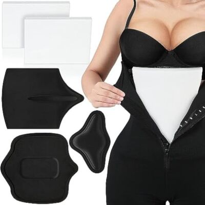 Littlebedd Abdominal Board Post Liposuction, Soft Foam Support Boards for Post-Surgery, BBL Lipo Foam Padding for Comfort and Protection, 3-Piece Set (Small, Medium, Large with 2 White Covers) Littlebedd Abdominal Board Post Liposuction, Soft Foam Support Boards for Post-Surgery, BBL Lipo Foam Padding for Comfort and Protection, 3-Piece Set (Small, Medium, Large with 2 White Covers)
