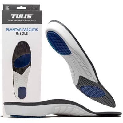 Tuli's Plantar Fasciitis Insoles, Full-Length Premium Shock-Absorbing Support for Arch and Foot Pain, Extra Large UK 10.5-13.5 Tuli's Plantar Fasciitis Insoles, Full-Length Premium Shock-Absorbing Support for Arch and Foot Pain, Extra Large UK 10.5-13.5