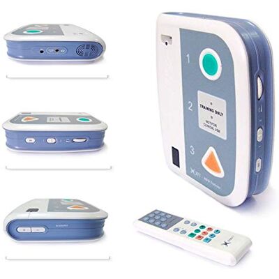 XFT AED Trainer -120C+ First Aid Training Kit CPR Teaching Machine First-aid Defibrillator Training Device Unit Voice Prompts English French Spanish Greek Portuguese Korean Hebrew etc. Languages XFT AED Trainer -120C+ First Aid Training Kit CPR Teaching Machine First-aid Defibrillator Training Device Unit Voice Prompts English French Spanish Greek Portuguese Korean Hebrew etc. Languages