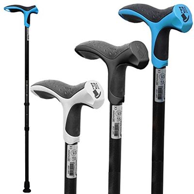 FDI Premium Soft Step Lightweight Aluminium Comfort Grip Walking Stick Cane Blue FDI Premium Soft Step Lightweight Aluminium Comfort Grip Walking Stick Cane Blue