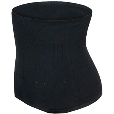 Qchomee Themal Therapy Knit Kidney Warmer Abdominal Binder Stomach Lumbar Lower Back Support Brace Slim Waist Trimmer Wrap Belt Postpartum Belly Band Warm Kidney Pain Relief (Black, M for waist girth 57-90CM) Qchomee Themal Therapy Knit Kidney Warmer Abdominal Binder Stomach Lumbar Lower Back Support Brace Slim Waist Trimmer Wrap Belt Postpartum Belly Band Warm Kidney Pain Relief (Black, M for waist girth 57-90CM)