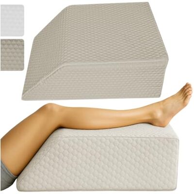Xtra-Comfort Leg Elevation Wedge Pillow for Sleeping, Swelling, Post Surgery Memory Foam Bed Wedge Pillow- Support Cushion for Pregnancy, Leg, Foot Rest Xtra-Comfort Leg Elevation Wedge Pillow for Sleeping, Swelling, Post Surgery Memory Foam Bed Wedge Pillow- Support Cushion for Pregnancy, Leg, Foot Rest