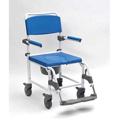 DRIVE DEVILBISS HEALTHCARE Drive Devilbiss Aston Mobile Commode and Shower Chair with Four Braked Castors DRIVE DEVILBISS HEALTHCARE Drive Devilbiss Aston Mobile Commode and Shower Chair with Four Braked Castors
