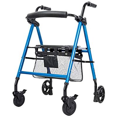 SBCGFY Walkers for Seniors Walking Aid Instruments Walker Standing Walking Frame Adjustable Crutches Old People's Trolley Rehabilitation Equipment Rollator Walker,Durable Mobility Aid,Universal Wheels SBCGFY Walkers for Seniors Walking Aid Instruments Walker Standing Walking Frame Adjustable Crutches Old People's Trolley Rehabilitation Equipment Rollator Walker,Durable Mobility Aid,Universal Wheels