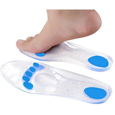 Tcare 1Pair Foot Massage Silicone Insoles Plantar Fasciitis Shoe Inserts for Foot Massage Soft Gel Arch Support Orthopedic Foot Care Metatarsal Insoles Unisex Tcare 1Pair Foot Massage Silicone Insoles Plantar Fasciitis Shoe Inserts for Foot Massage Soft Gel Arch Support Orthopedic Foot Care Metatarsal Insoles Unisex