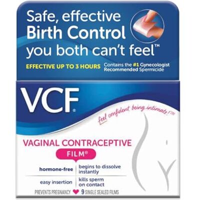 VCF Vaginal Contraceptive Single Sealed Films 9 Ea VCF Vaginal Contraceptive Single Sealed Films 9 Ea