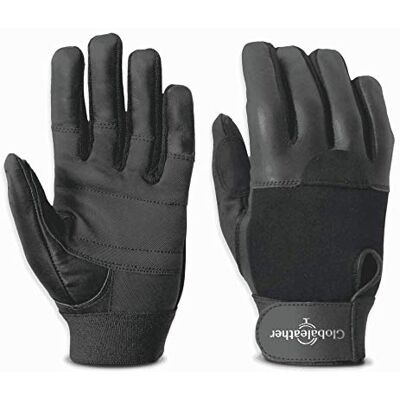 Globaleather SureGrip Full Finger Wheelchair Gloves Black (XXXX Large) Hardwearing, Padded Breathable Leather, Rubberised Palm for Great Grip, Comfort & Durability Globaleather SureGrip Full Finger Wheelchair Gloves Black (XXXX Large) Hardwearing, Padded Breathable Leather, Rubberised Palm for Great Grip, Comfort & Durability