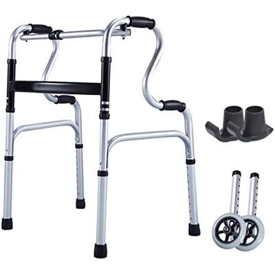 SBCGFY Foldable Elderly Walker Trolley with 2 Wheels,Walking Frame SBCGFY Foldable Elderly Walker Trolley with 2 Wheels,Walking Frame
