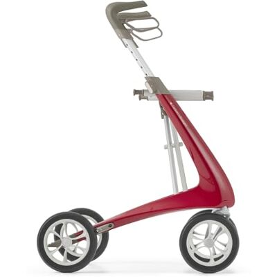 byACRE Carbon Ultralight Rollator Walker, 4.9 kg, Strawberry Red, Wide World's Lightest Carbon Rollator Walker with Seat for Seniors, Foldable Mobility Aid, Indoor and Outdoor Use byACRE Carbon Ultralight Rollator Walker, 4.9 kg, Strawberry Red, Wide World's Lightest Carbon Rollator Walker with Seat for Seniors, Foldable Mobility Aid, Indoor and Outdoor Use