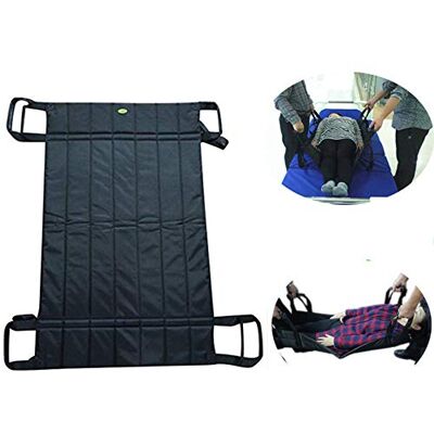 Jeamive Transfer Boards Belt Slide Patient Medical Lift Sling Transferring Turner Positioning Pad Hospital Bed Draw Sheets for Elderly Bariatric 4 Handles (Black) Jeamive Transfer Boards Belt Slide Patient Medical Lift Sling Transferring Turner Positioning Pad Hospital Bed Draw Sheets for Elderly Bariatric 4 Handles (Black)