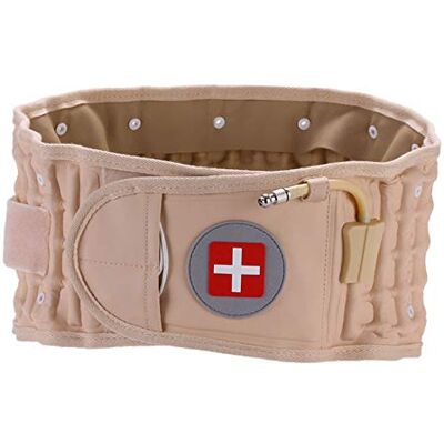 TOPLOOS Decompression Back Belt Lower Back Brace Inflatable Lumbar Support Back Pain Relief (29" 49" Waist) TOPLOOS Decompression Back Belt Lower Back Brace Inflatable Lumbar Support Back Pain Relief (29" 49" Waist)